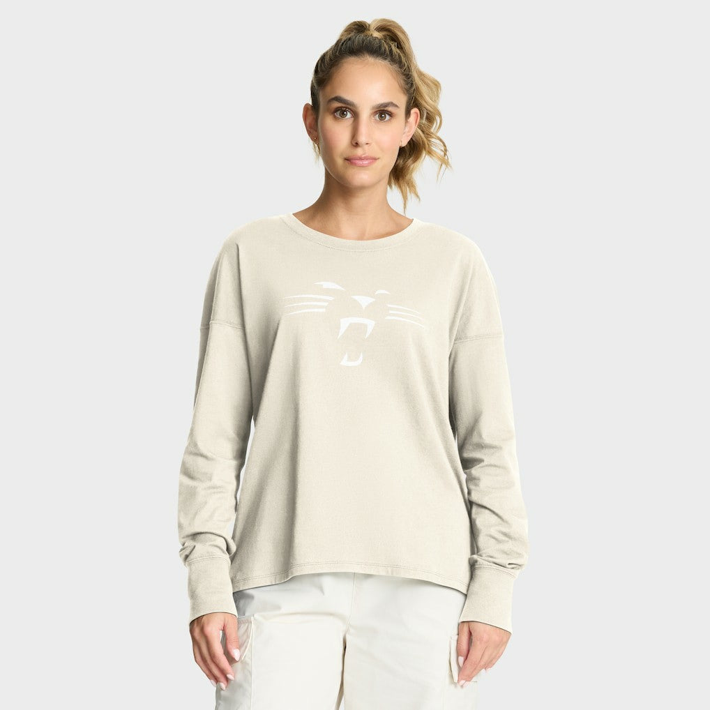 NFL Carolina Panthers Women's Dove Legacy Long Sleeve T-Shirt