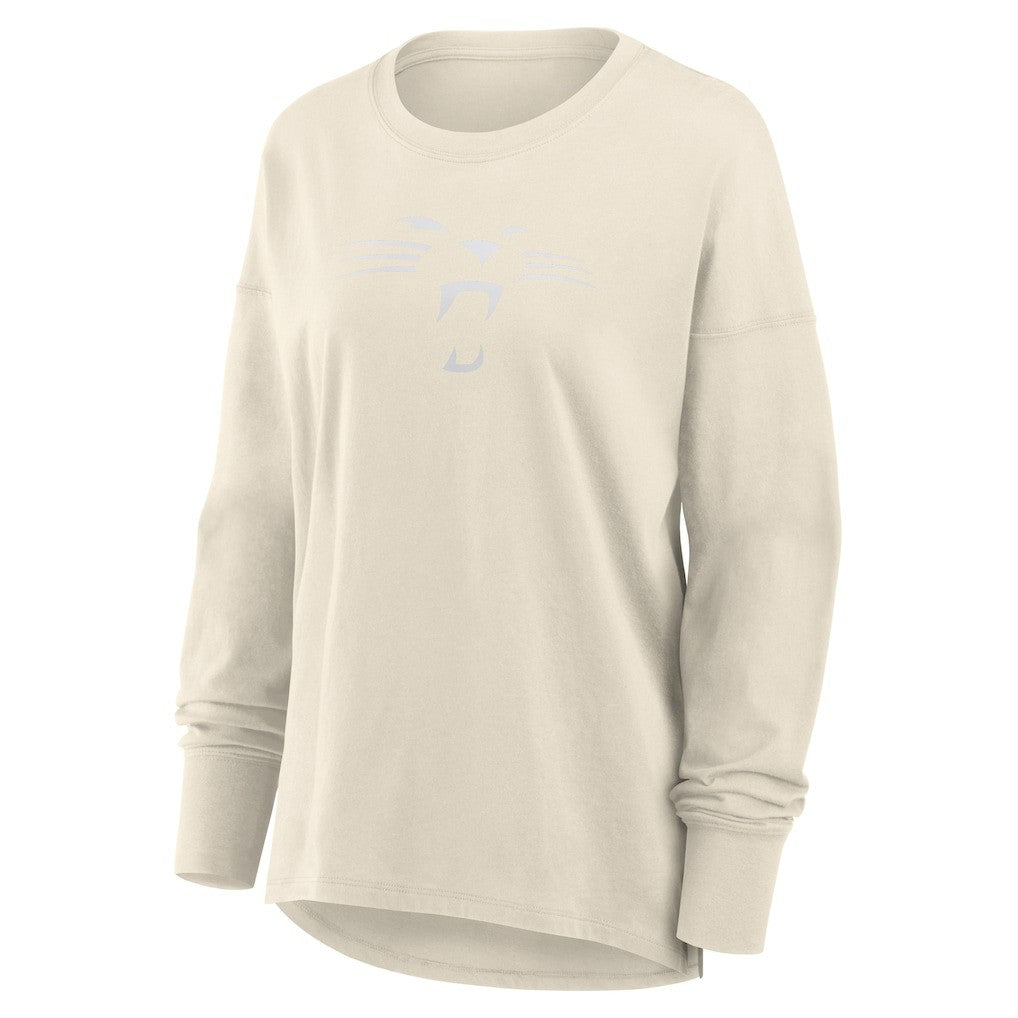 NFL Carolina Panthers Women's Dove Legacy Long Sleeve T-Shirt