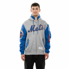 New York Mets x Alpha Industries MA-1 Full-Zip Hoodie Jacket - Royal/Grey | New Era