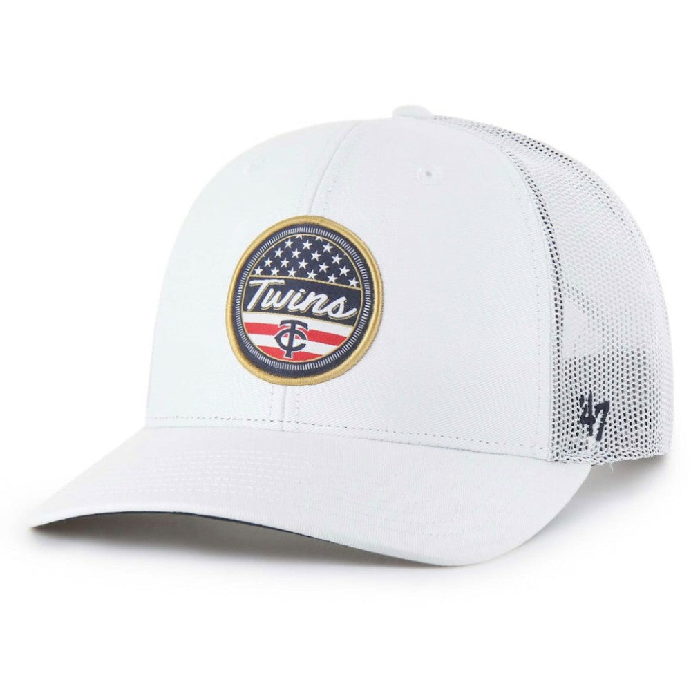 Minnesota Twins Homage Adjustable Trucker Hat - White | 47 brand
