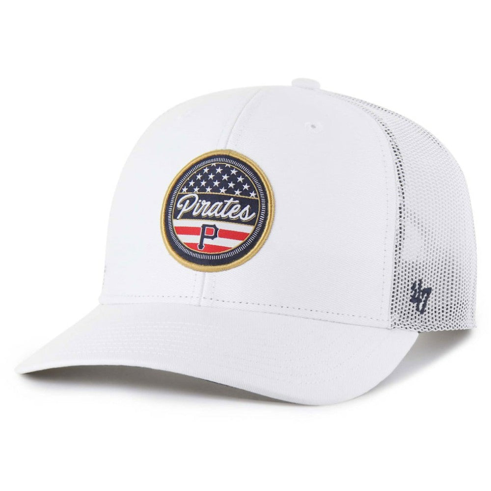 Pittsburgh Pirates Homage Adjustable Trucker Hat - White | 47 brand