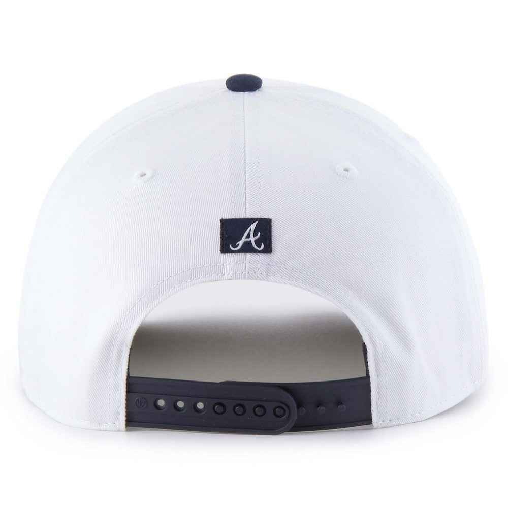 Atlanta Braves Patriotic Overhand Hitch Adjustable Hat - White | 47 brand