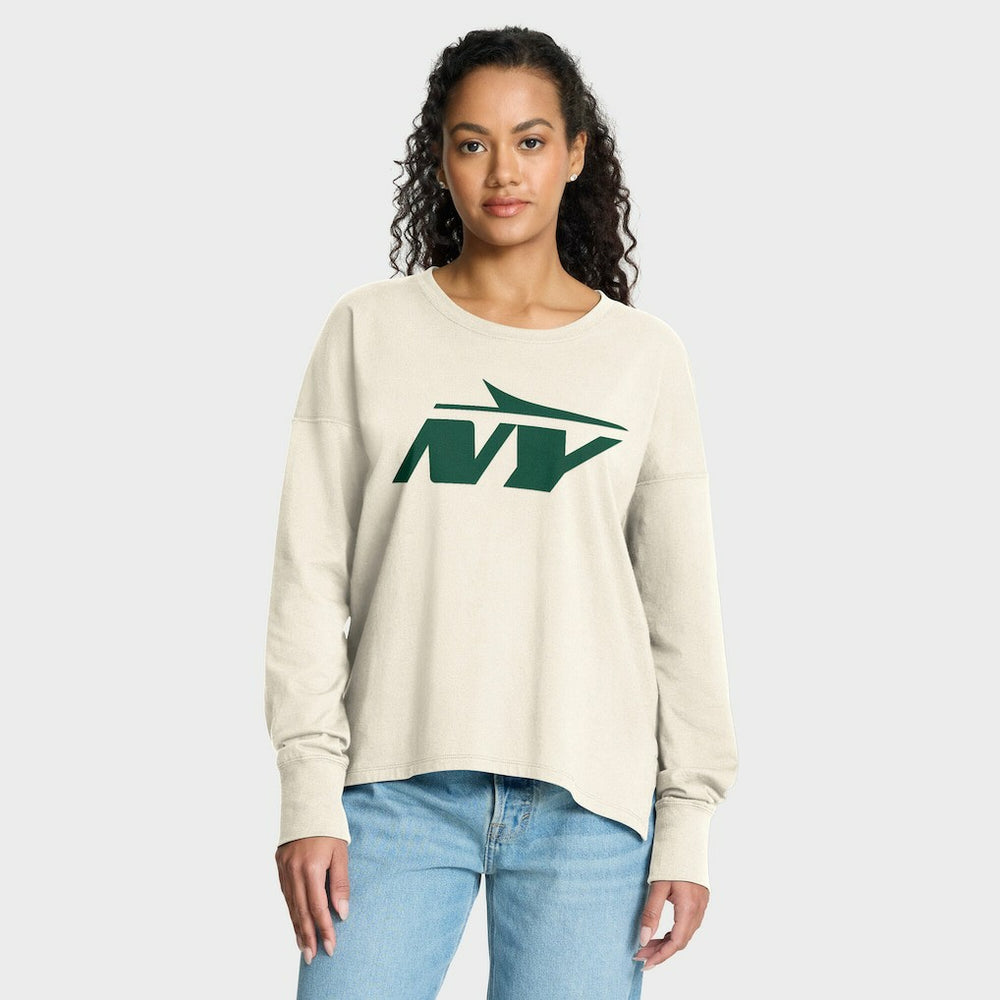 NFL New York Jets Women's Dove Legacy Long Sleeve T-Shirt