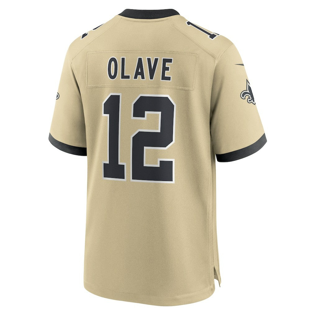 NFL New Orleans Saints Chris Olave  Gameday Golds Alternate Game Player Jersey