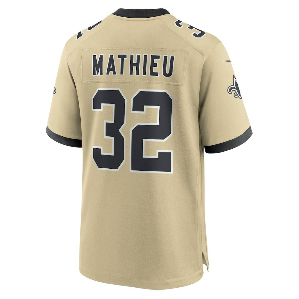 NFL New Orleans Saints Tyrann Mathieu  Gameday Golds Alternate Game Player Jersey
