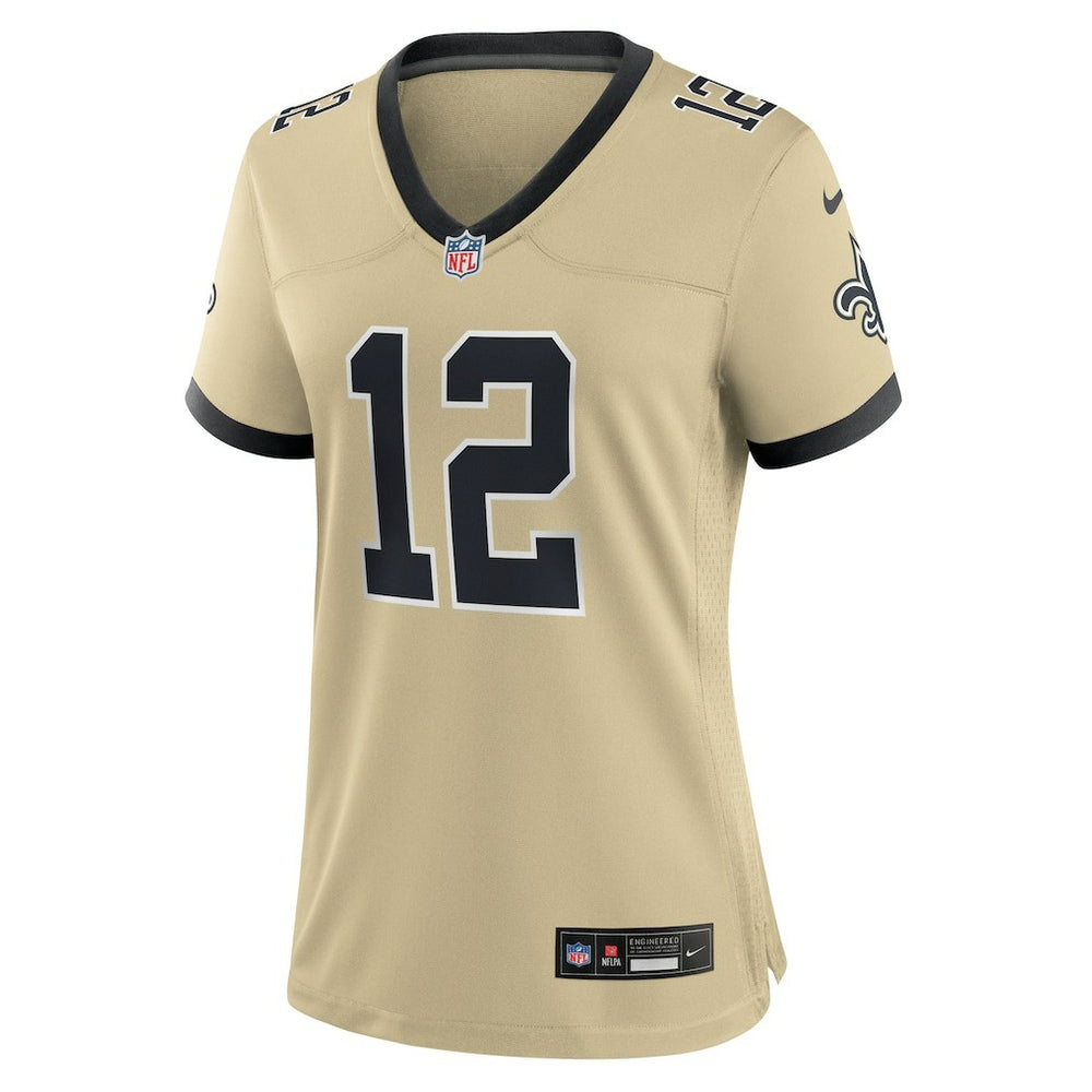 NFL New Orleans Saints Chris Olave  Women's Gameday Golds Alternate Game Player Jersey