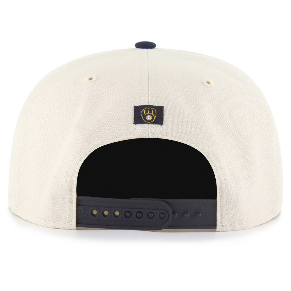 Milwaukee Brewers Payson Captain Adjustable Hat - Natural | 47 brand