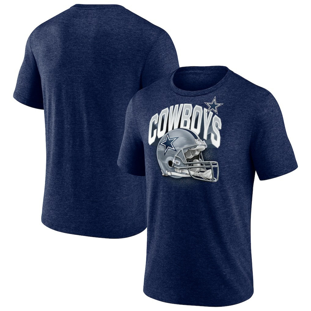 NFL Dallas Cowboys Helmet Tri-Blend T-Shirt