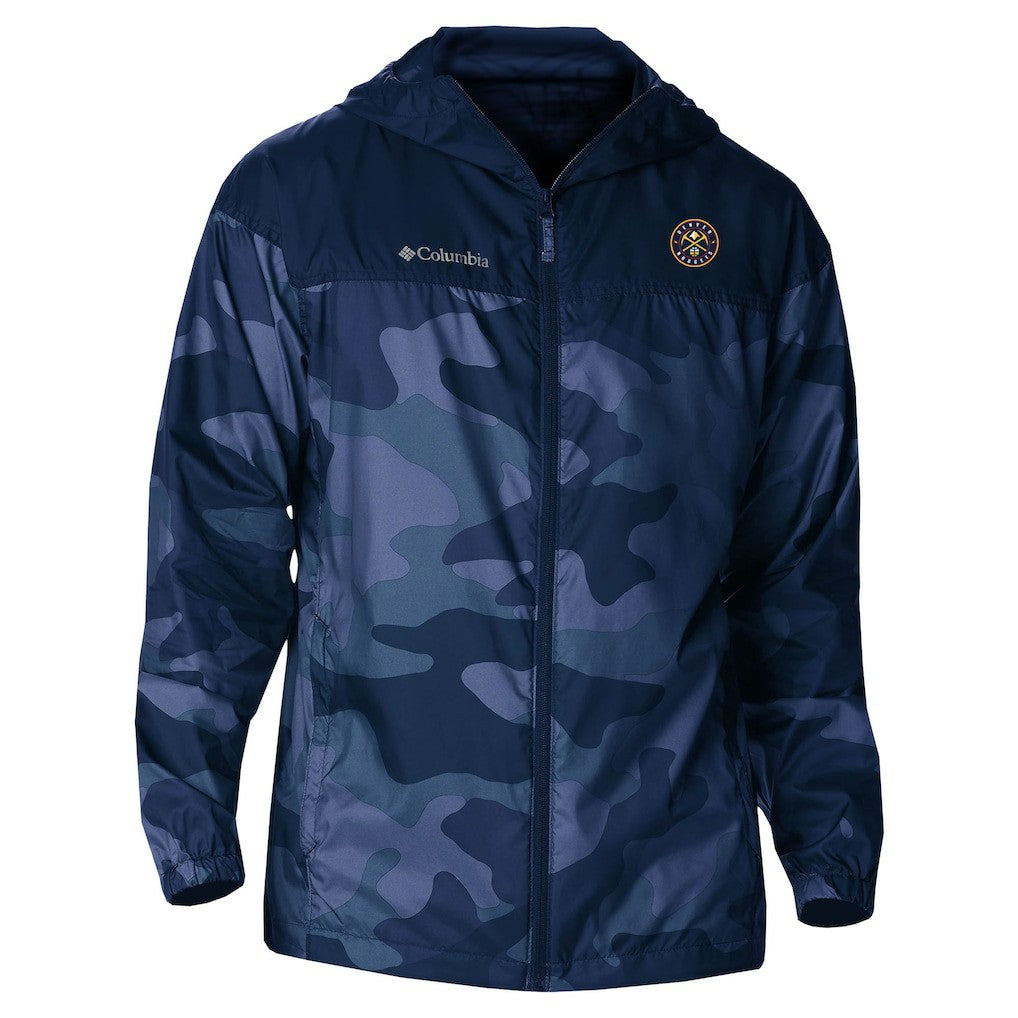 Denver Nuggets Camo Flash Challenger Windbreaker Full-Zip Jacket sale - Navy | Columbia online