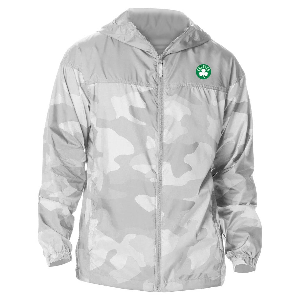 Boston Celtics Camo Flash Challenger Windbreaker Full-Zip Jacket - Gray | Columbia cheap