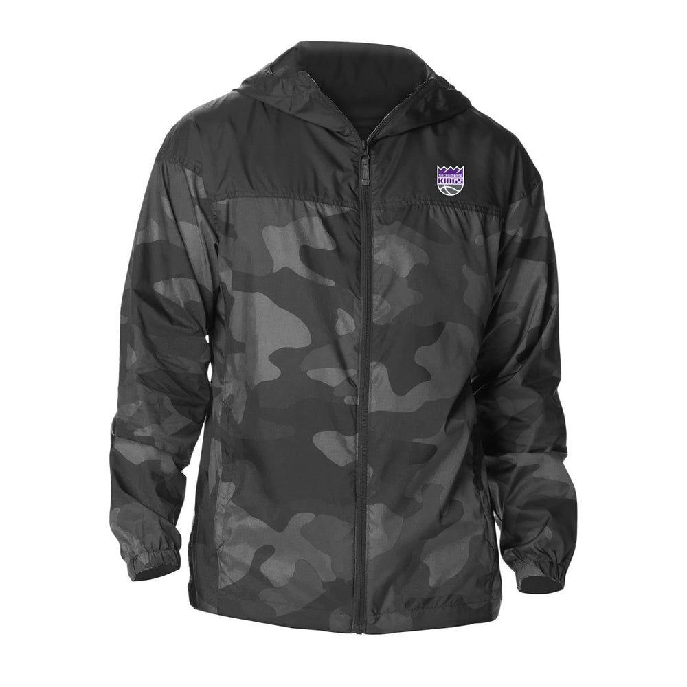 Sacramento Kings Camo Flash Challenger Windbreaker Full-Zip Jacket - Black | Columbia on sale