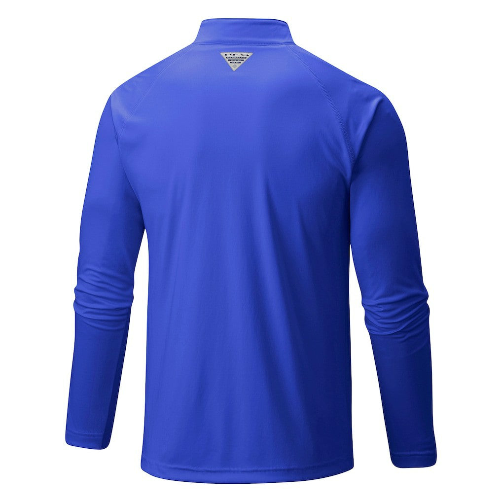 Detroit Pistons Terminal Tackle Raglan Omni-Shade Quarter-Zip Jacket sale - Blue | Columbia sale