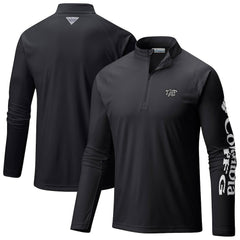 Brooklyn Nets Terminal Tackle Raglan Omni-Shade Quarter-Zip Jacket - Black | Columbia on sale