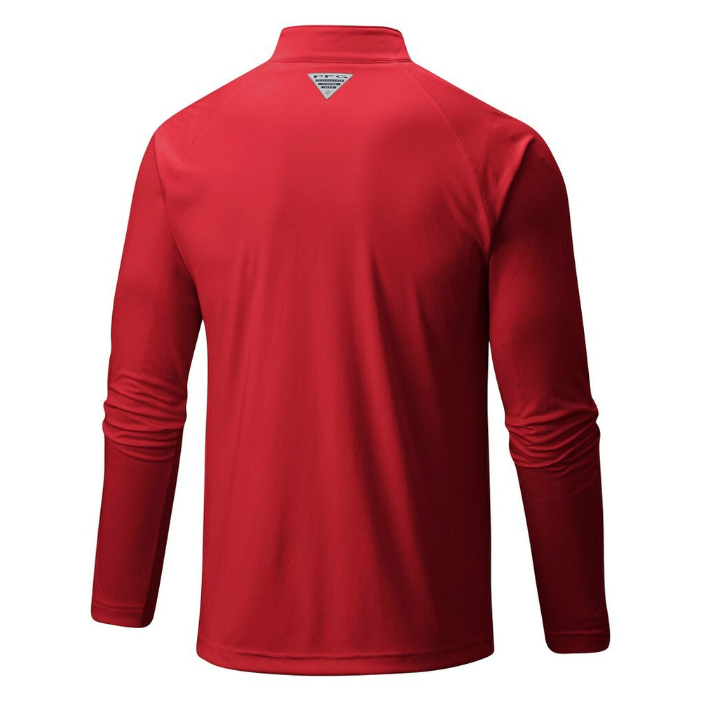 Chicago Bulls Terminal Tackle Raglan Omni-Shade Quarter-Zip Jacket - Red | Columbia shop