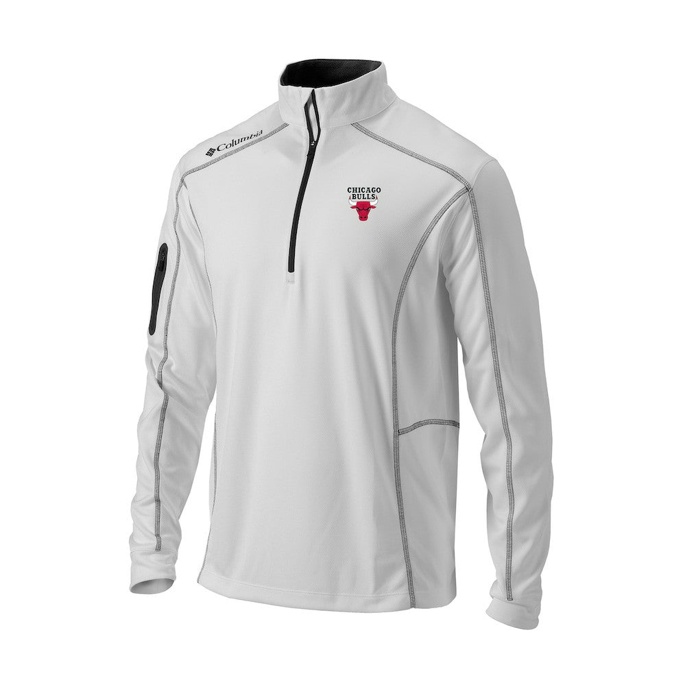 Chicago Bulls Omni-Wick Shotgun Quarter-Zip Pullover - White | Columbia outlet