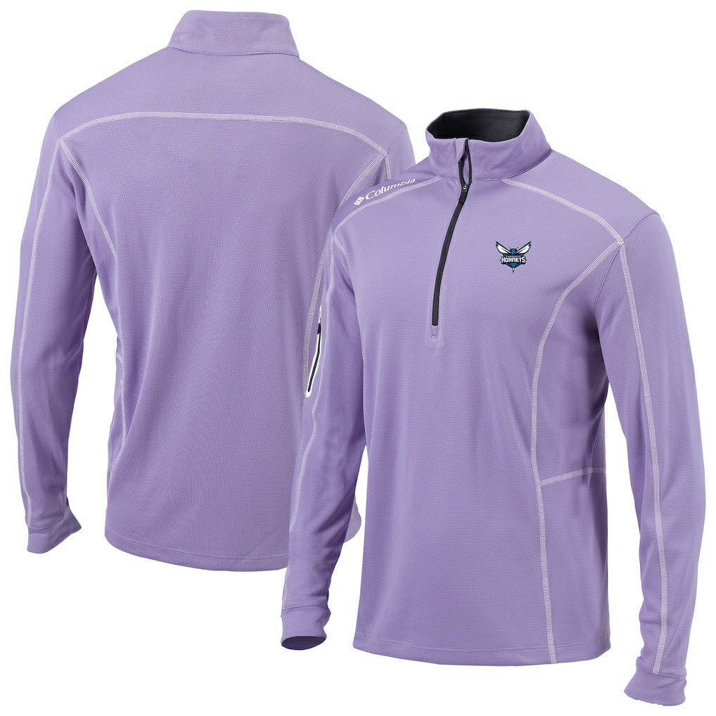 Charlotte Hornets Omni-Wick Shotgun Quarter-Zip Pullover - Lavender | Columbia shop