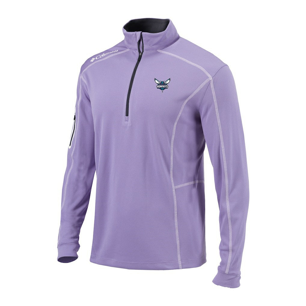 Charlotte Hornets Omni-Wick Shotgun Quarter-Zip Pullover - Lavender | Columbia shop