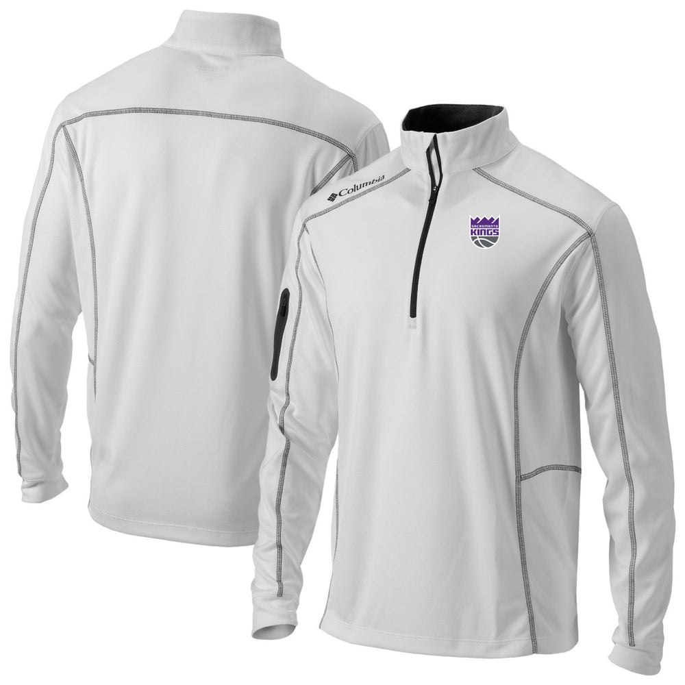 Sacramento Kings Omni-Wick Shotgun Quarter-Zip Pullover - White | Columbia discount