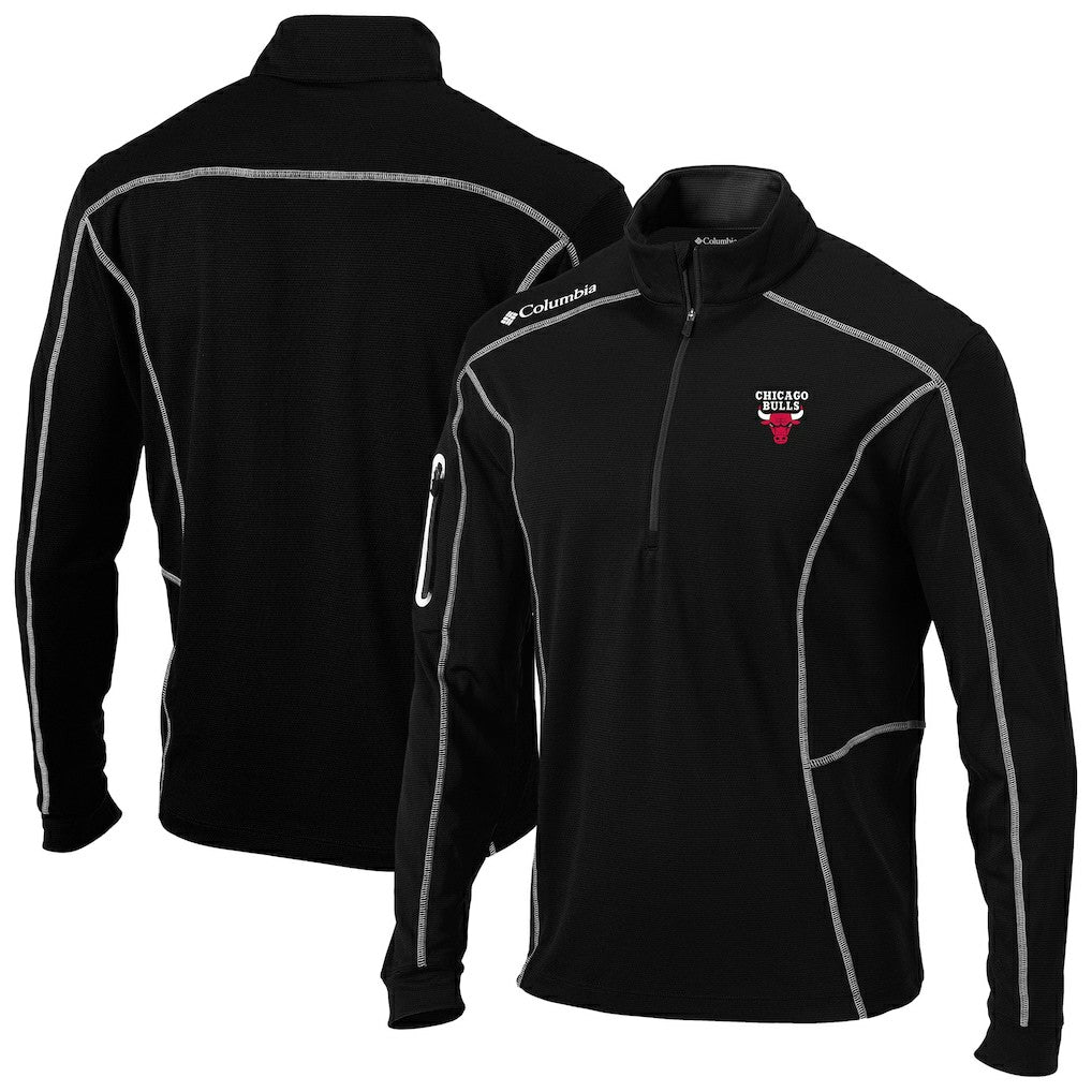 Chicago Bulls Omni-Wick Shotgun Quarter-Zip Pullover - Black | Columbia online