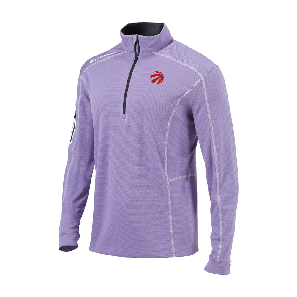 Toronto Raptors Omni-Wick Shotgun Quarter-Zip Pullover - Lavender | Columbia on sale