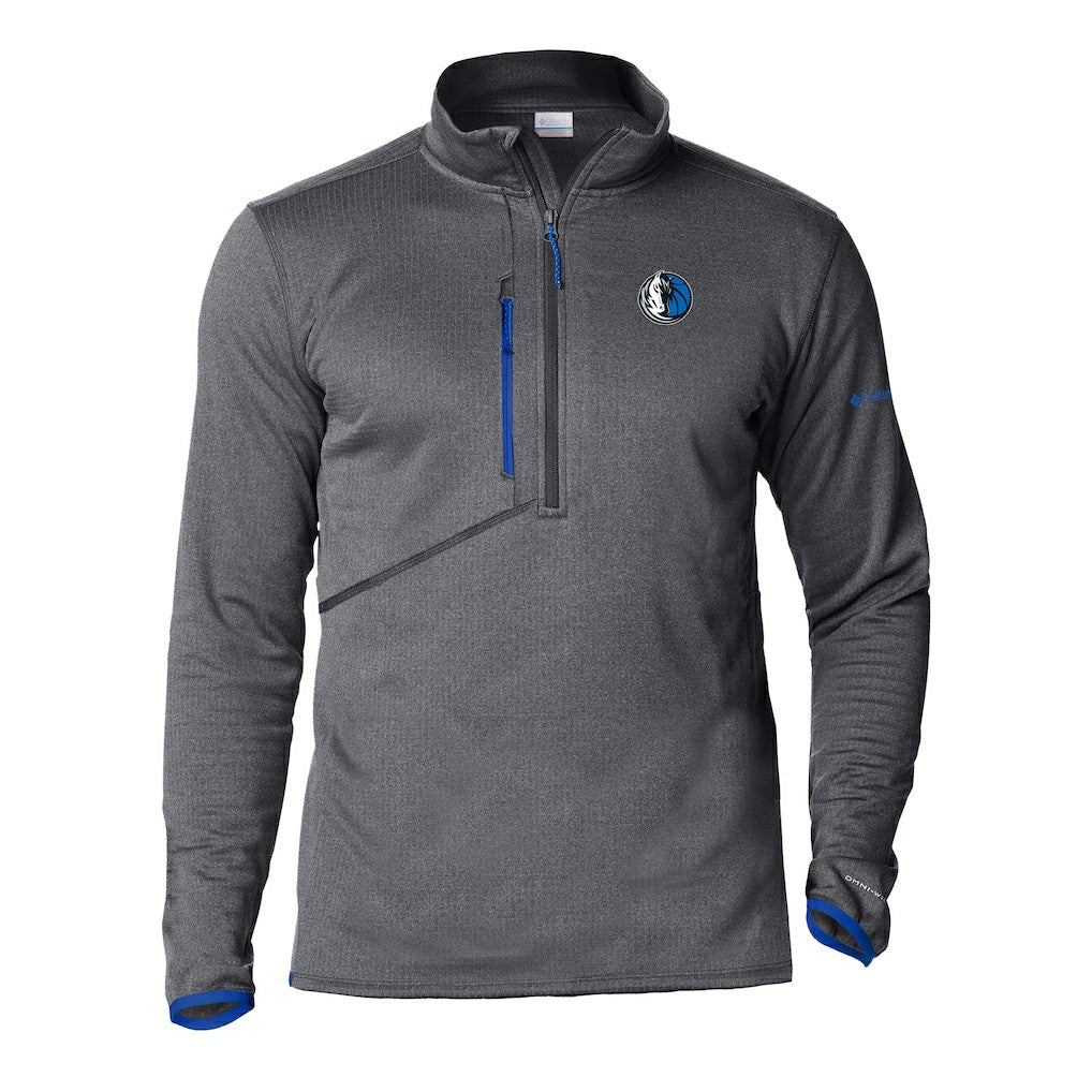 Dallas Mavericks Park View Half-Zip Top sale - Gray | Columbia outlet