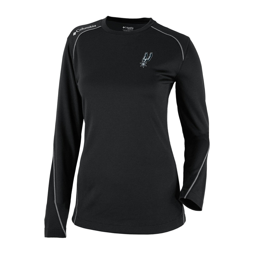 San Antonio Spurs Women's Omni-Wick Shotgun Pullover Top - Black | Columbia outlet