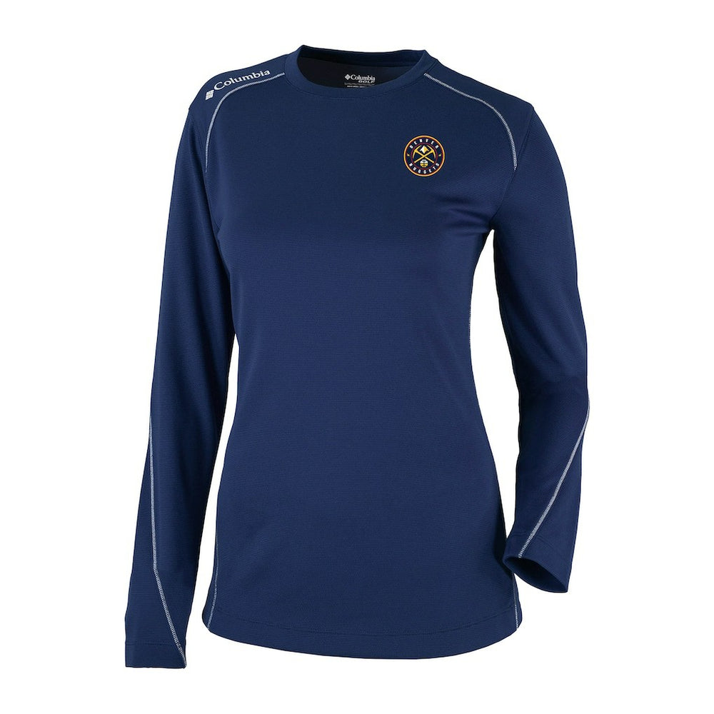 Denver Nuggets Women's Omni-Wick Shotgun Pullover Top sale - Navy | Columbia for sale