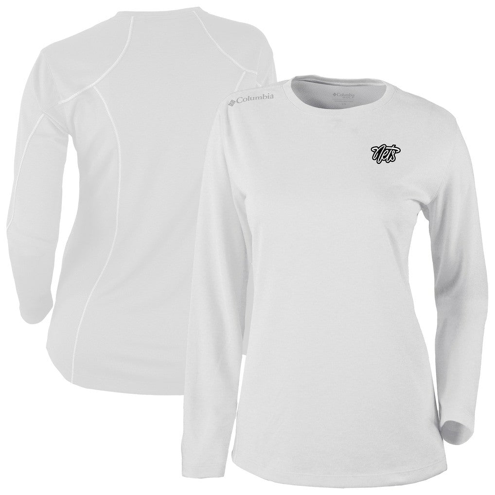 Brooklyn Nets Women's Omni-Wick Shotgun Pullover Top - White | Columbia on sale