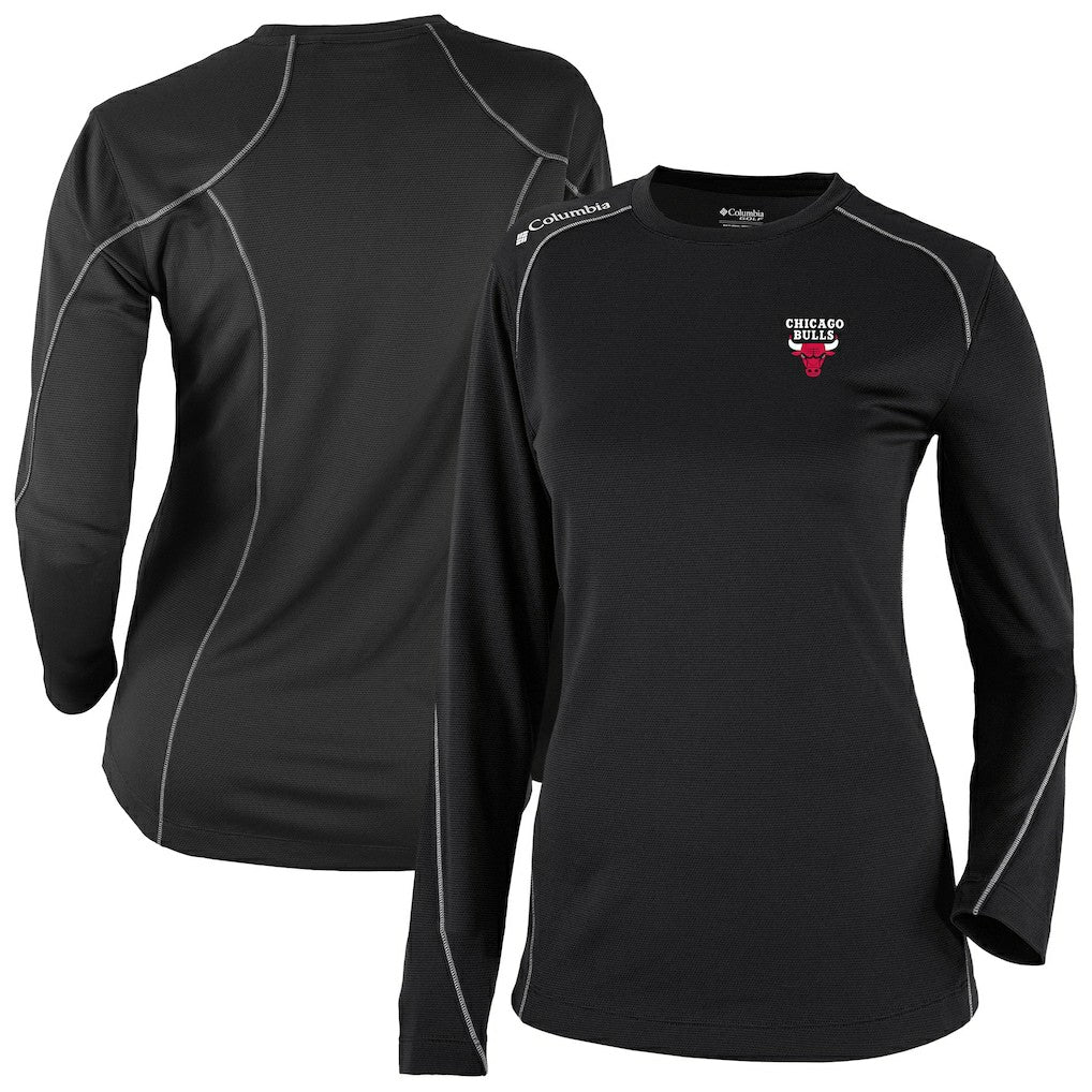 Chicago Bulls Women's Omni-Wick Shotgun Pullover Top - Black | Columbia on sale