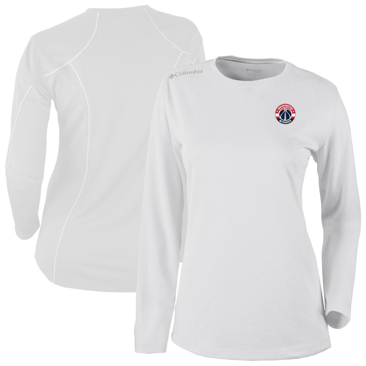 Washington Wizards Women's Omni-Wick Shotgun Pullover Top - White | Columbia online