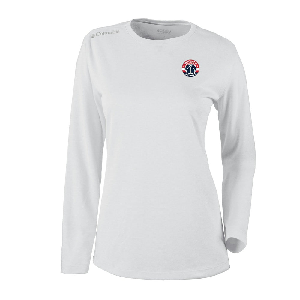 Washington Wizards Women's Omni-Wick Shotgun Pullover Top - White | Columbia online