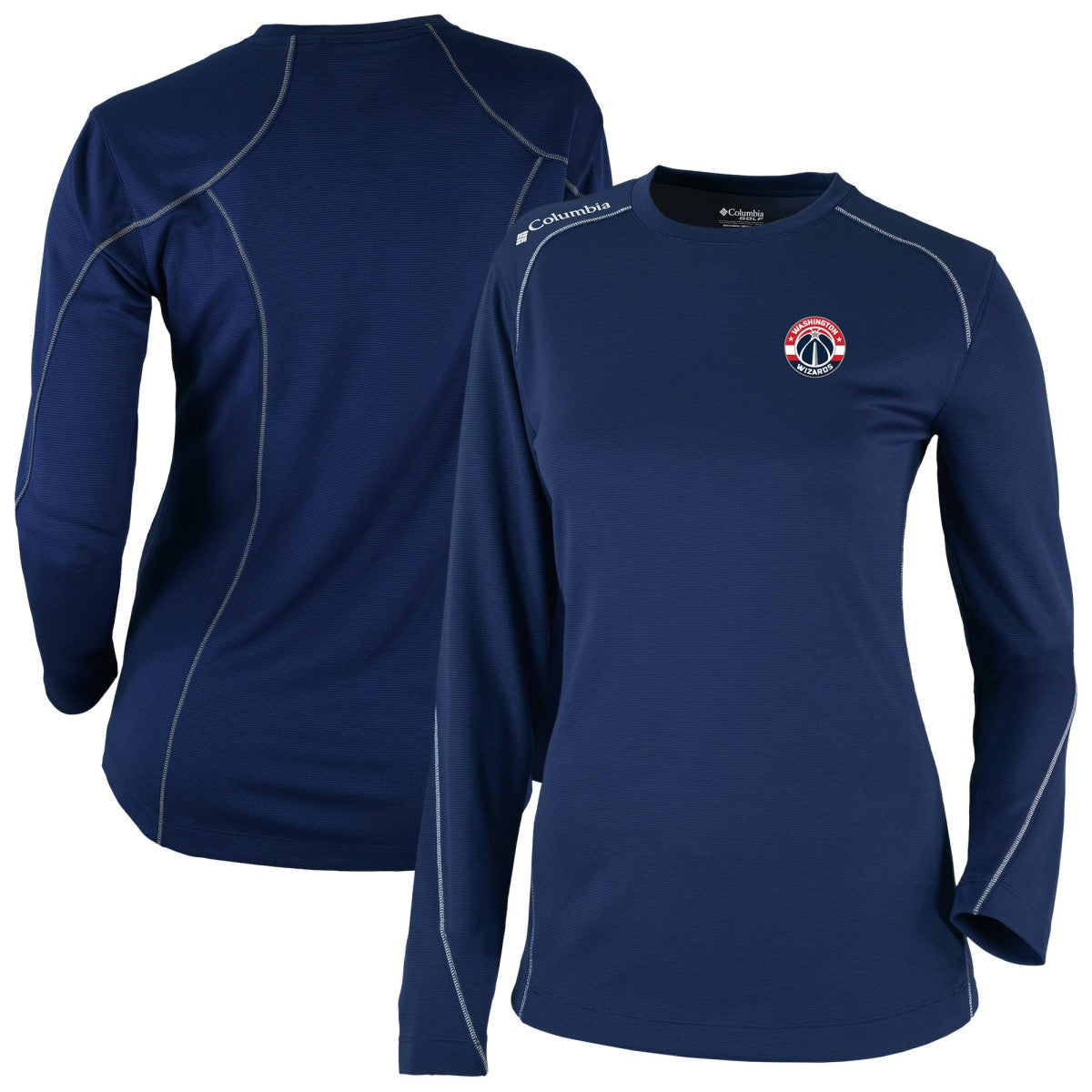 Washington Wizards Women's Omni-Wick Shotgun Pullover Top - Navy | Columbia shop
