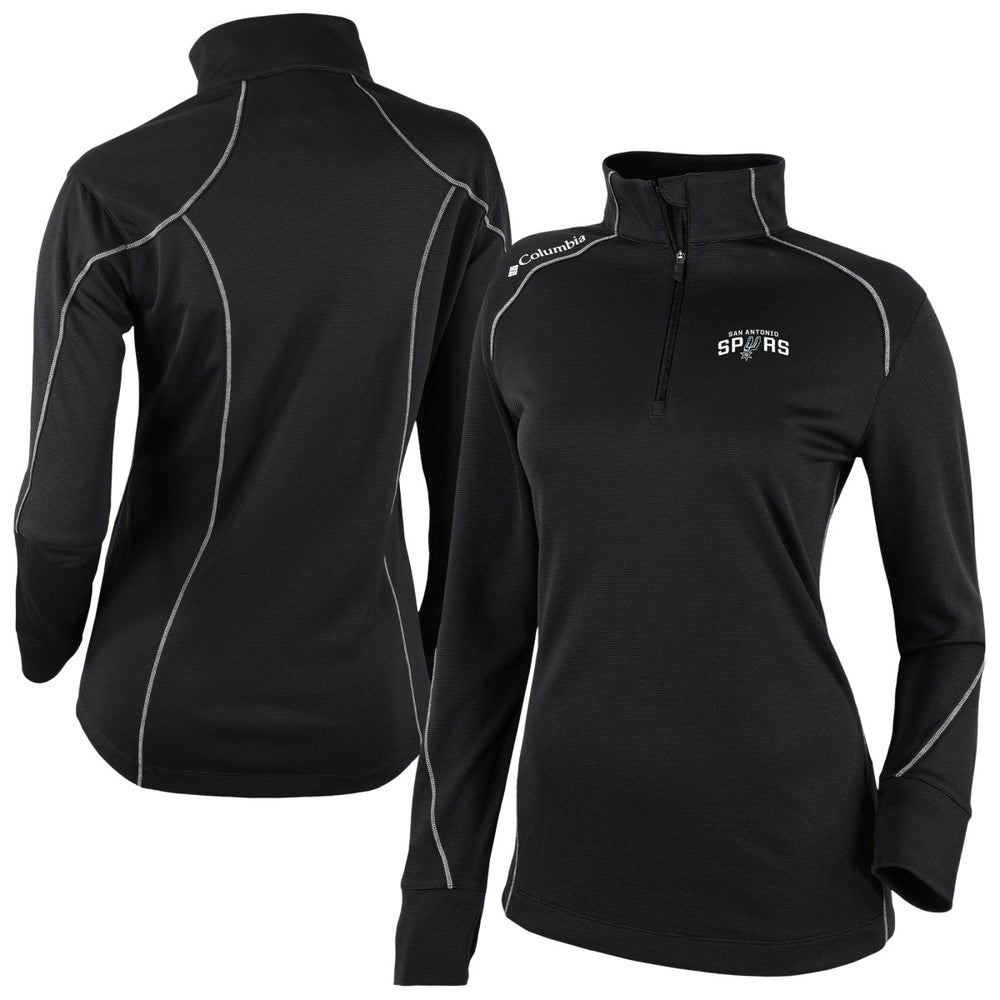 San Antonio Spurs Women's Omni-Wick Shotgun 2.0 Quarter-Zip Pullover Top - Black | Columbia cheap