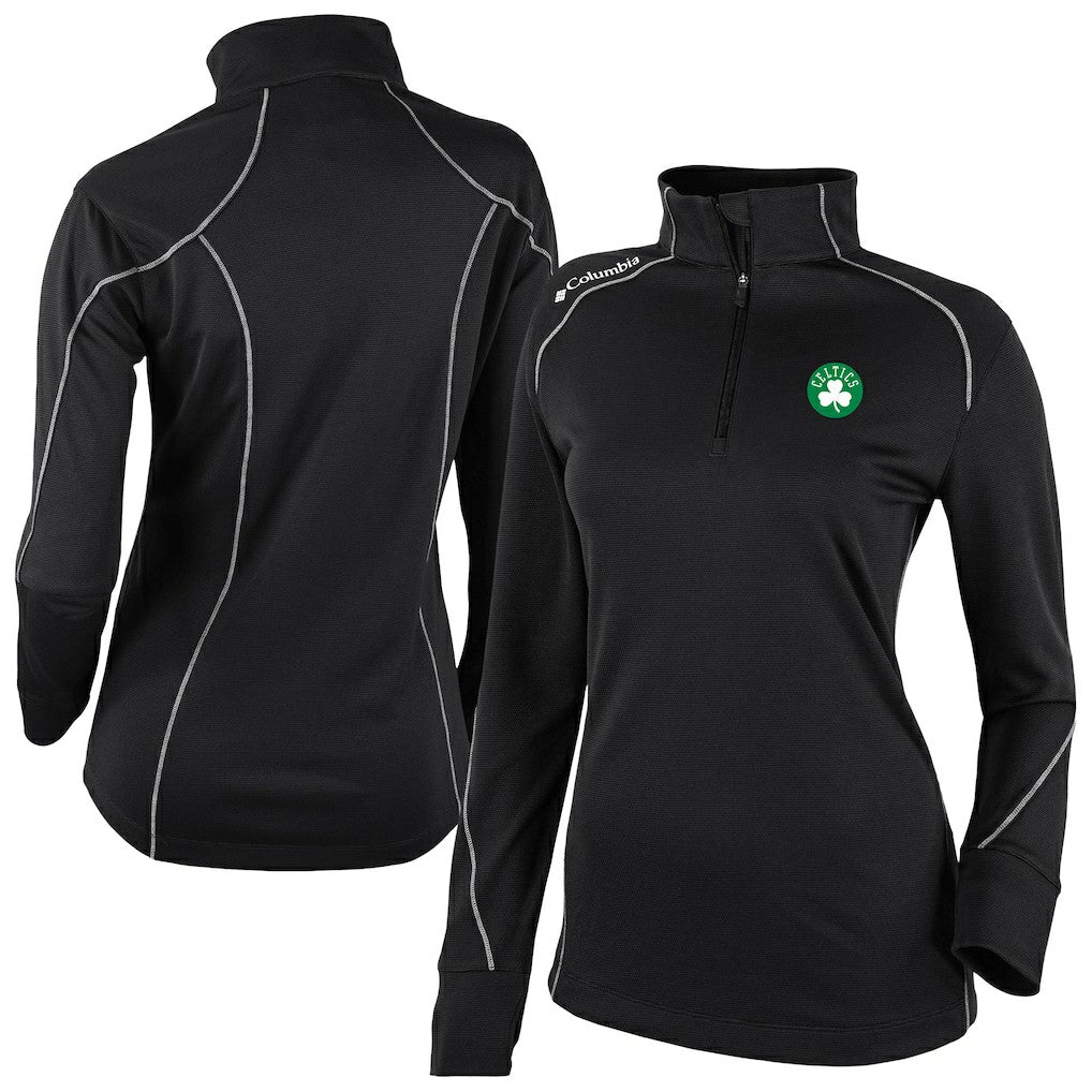 Boston Celtics Women's Omni-Wick Shotgun 2.0 Quarter-Zip Pullover Top - Black | Columbia cheap