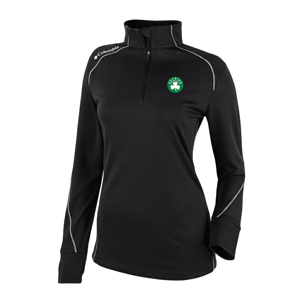 Boston Celtics Women's Omni-Wick Shotgun 2.0 Quarter-Zip Pullover Top - Black | Columbia cheap