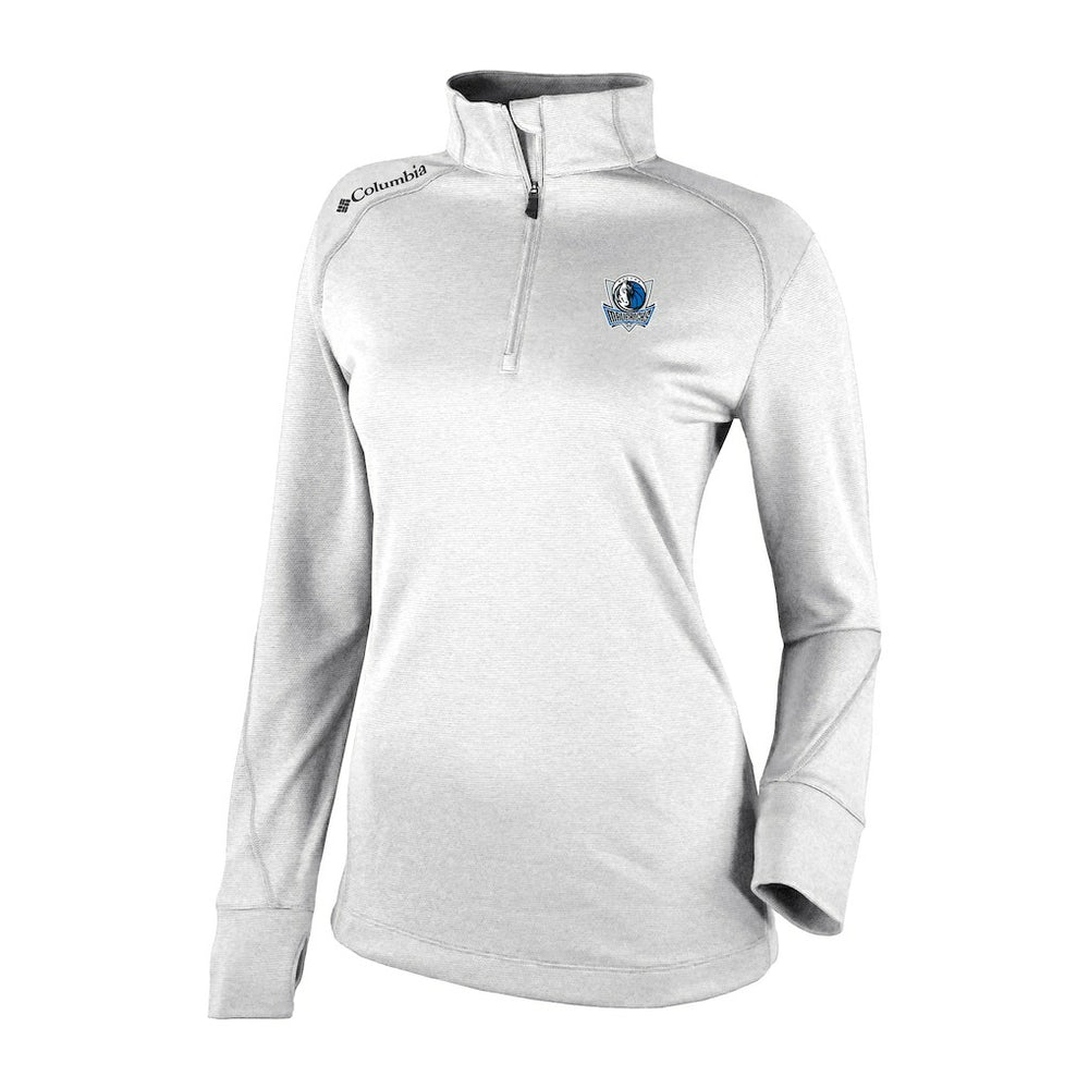 Dallas Mavericks Women's Omni-Wick Shotgun 2.0 Quarter-Zip Pullover Top sale - White | Columbia on sale