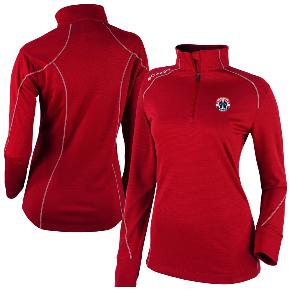 Washington Wizards Women's Omni-Wick Shotgun 2.0 Quarter-Zip Pullover Top - Red | Columbia on sale