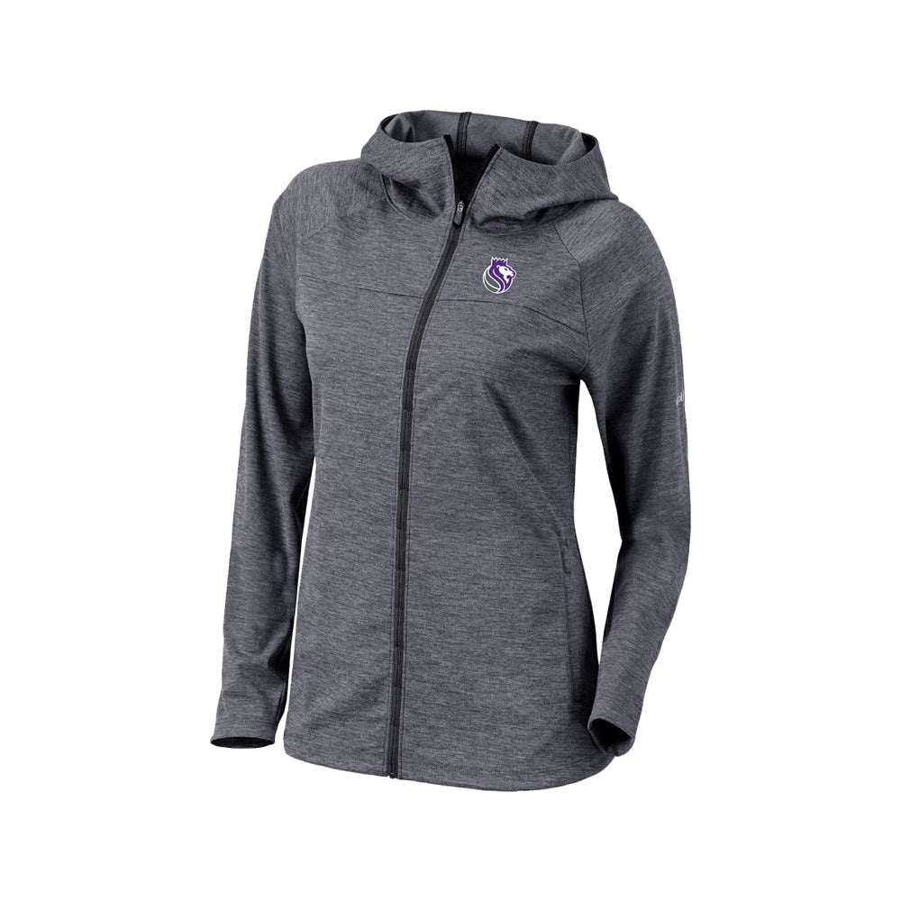 Sacramento Kings Women's Omni-Wick Half Shot Full-Zip Hooded Jacket - Black | Columbia outlet
