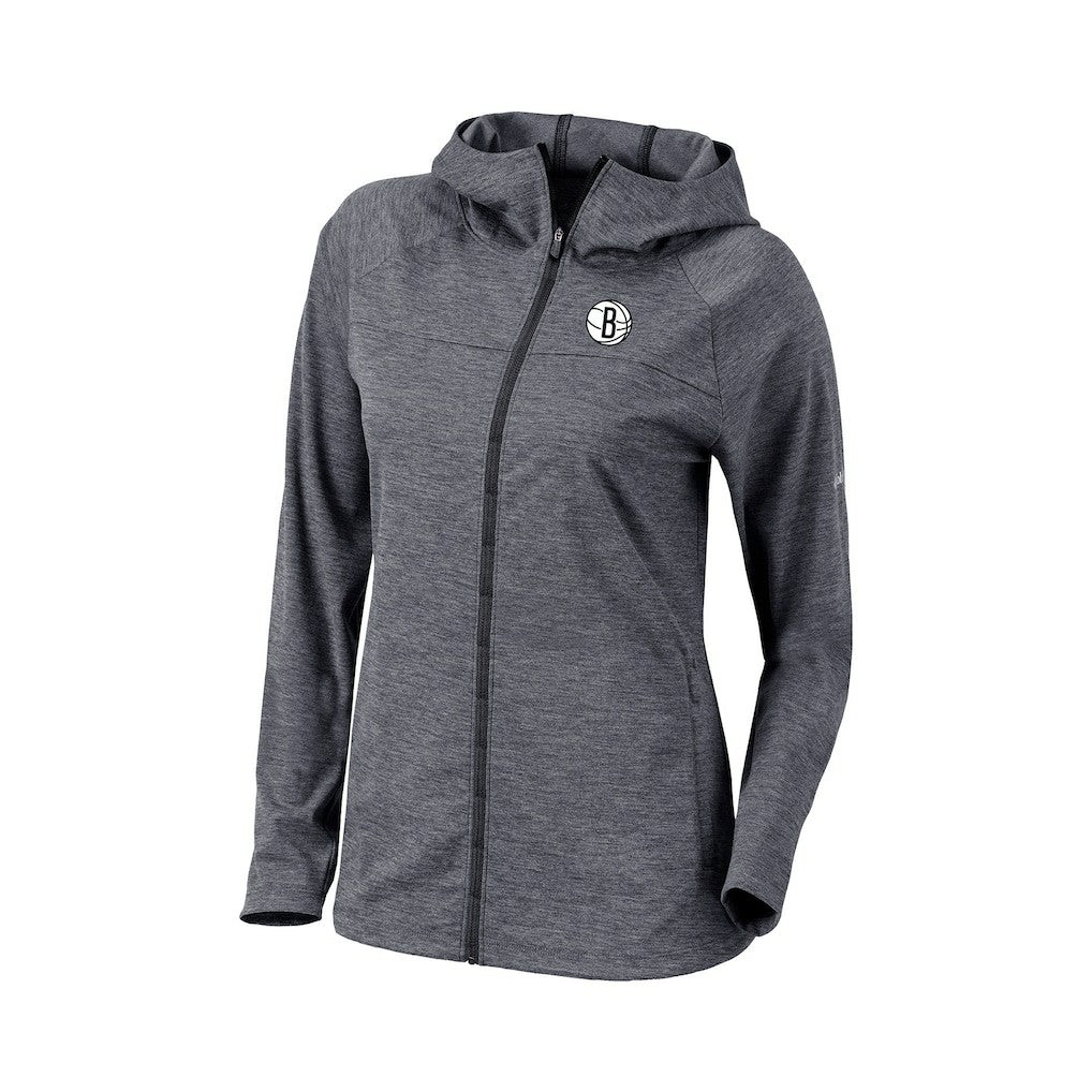Brooklyn Nets Women's Omni-Wick Half Shot Full-Zip Hooded Jacket - Black | Columbia discount