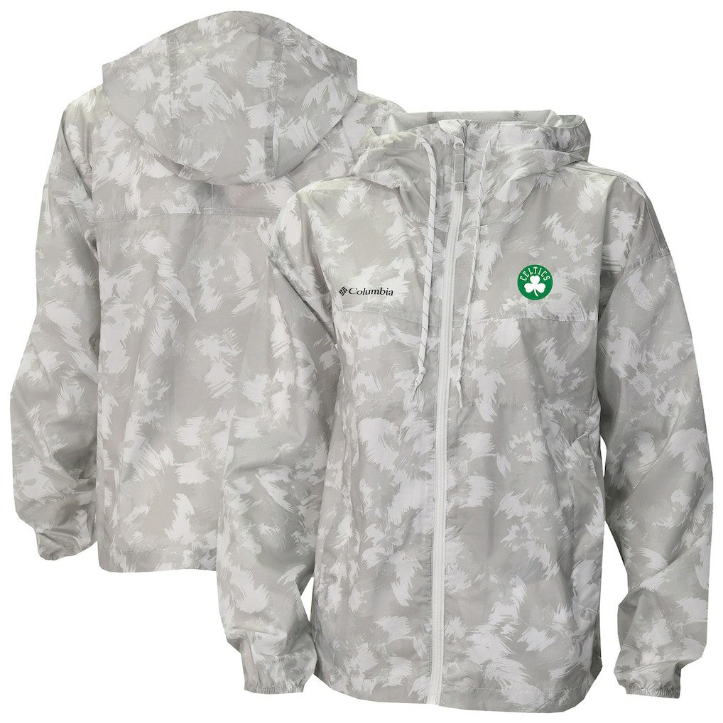 Boston Celtics Women's Flash Challenger II Omni-Shade Full-Zip Windbreaker Jacket - Gray | Columbia sale