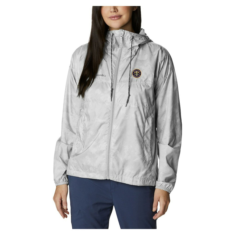 Denver Nuggets Women's Flash Challenger II Omni-Shade Full-Zip Windbreaker Jacket sale - White | Columbia cheap