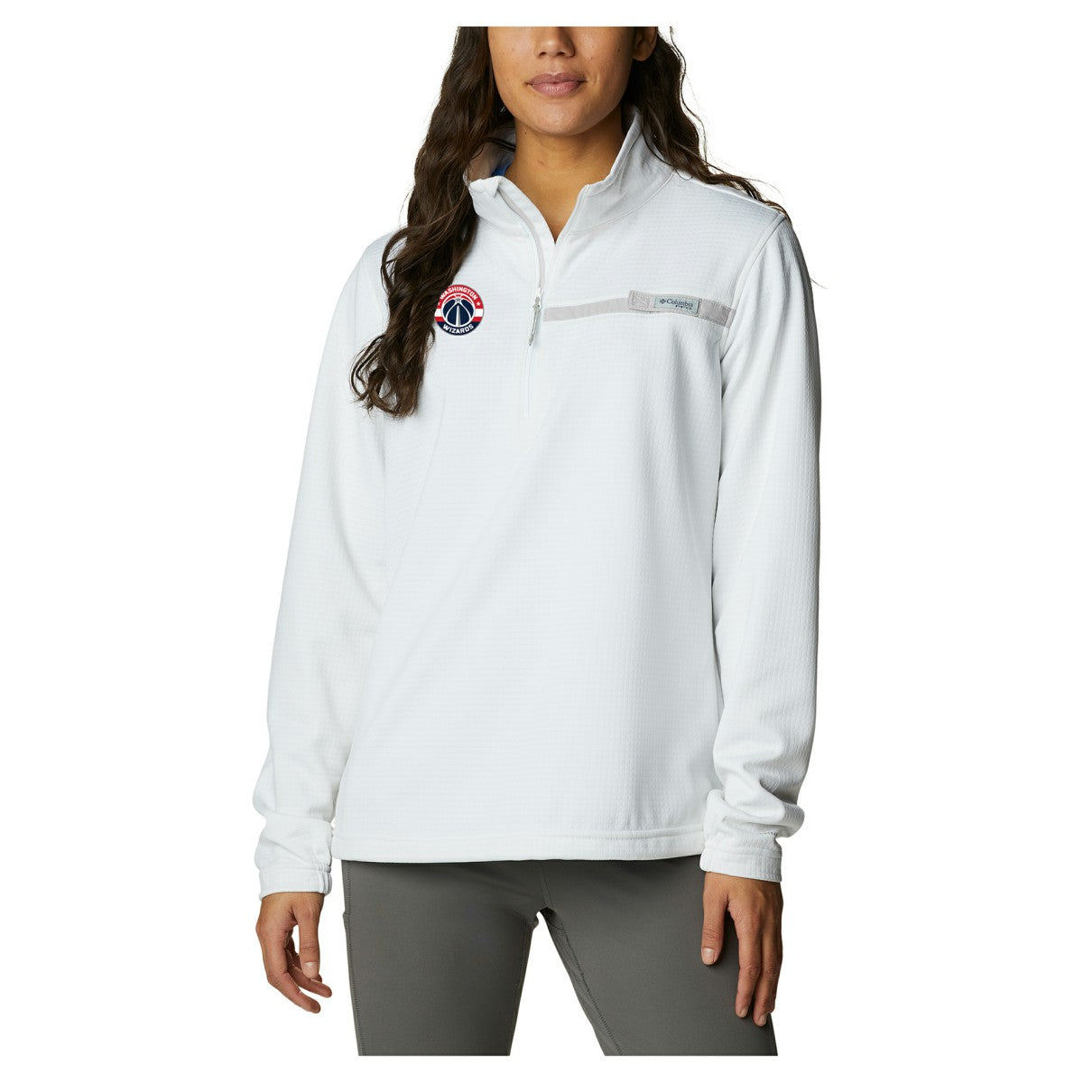 Washington Wizards Women's Skiff Guide Fleece Pullover Top - White | Columbia outlet