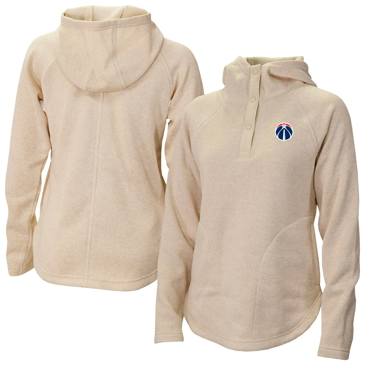 Washington Wizards Women's Sweater Weather Quarter-Snap Hoodie - Natural | Columbia on sale