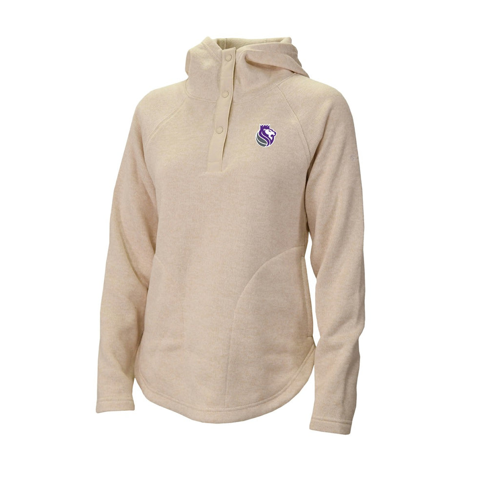 Sacramento Kings Women's Sweater Weather Quarter-Snap Hoodie - White | Columbia sale