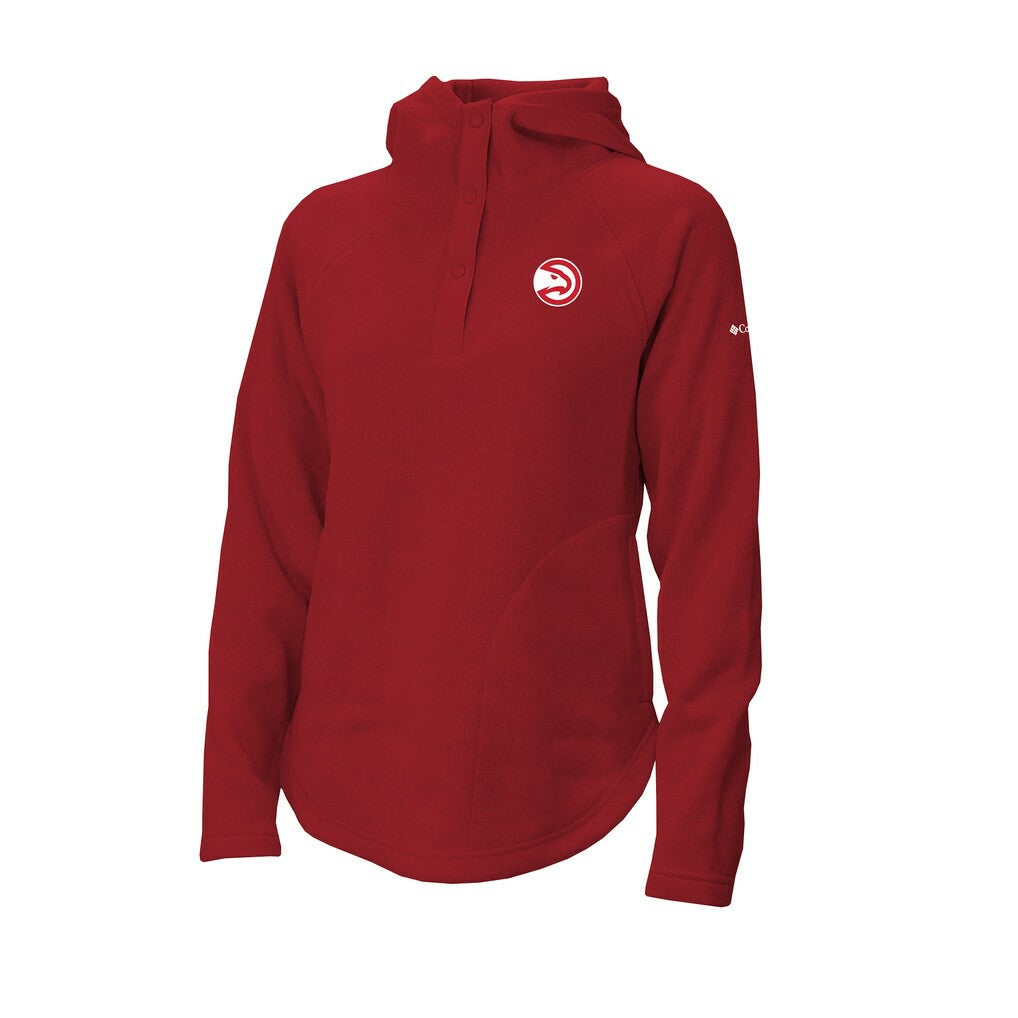 Atlanta Hawks Women's Sweater Weather Quarter-Snap Hoodie - Red | Columbia online