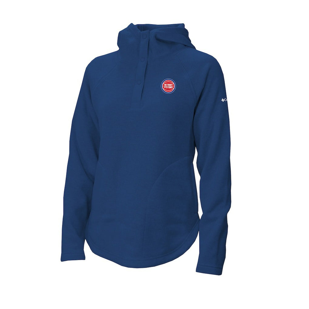 Detroit Pistons Women's Sweater Weather Quarter-Snap Hoodie sale - Blue | Columbia discount