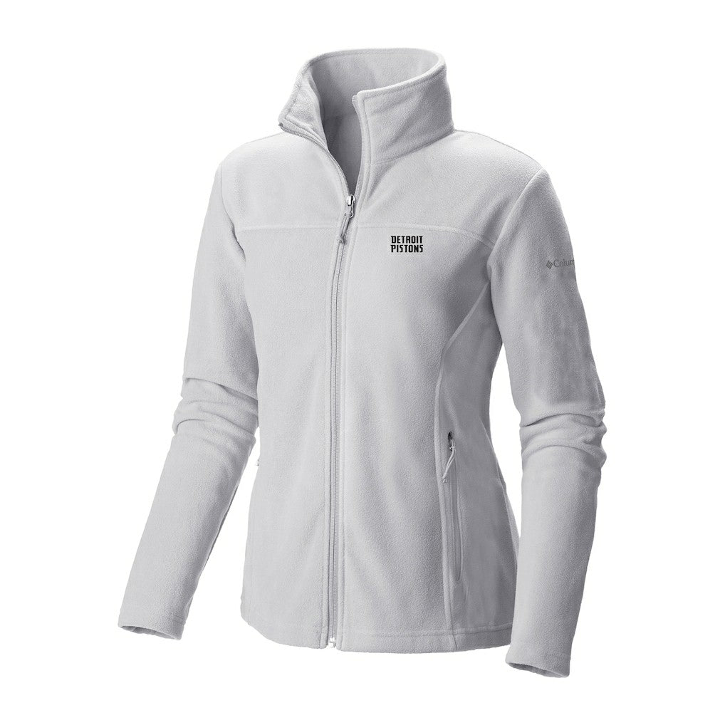 Detroit Pistons Women's Give & Go II Fleece Full-Zip Jacket sale - White | Columbia on sale
