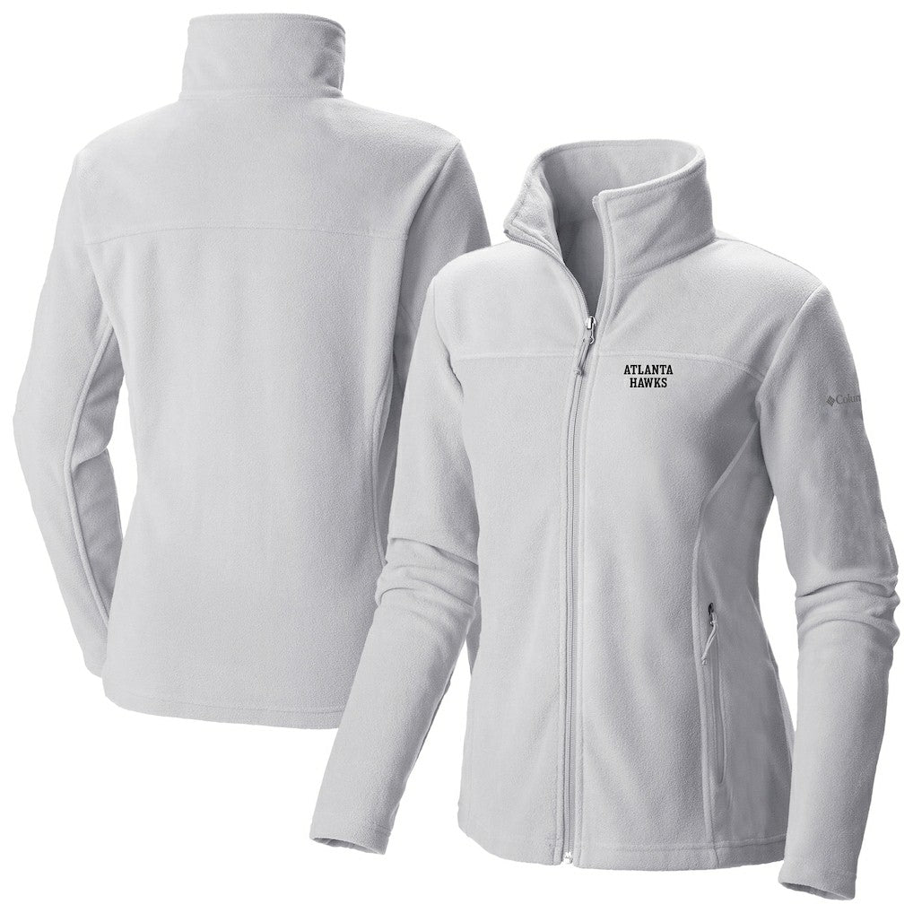 Atlanta Hawks Women's Give & Go II Fleece Full-Zip Jacket - White | Columbia for sale