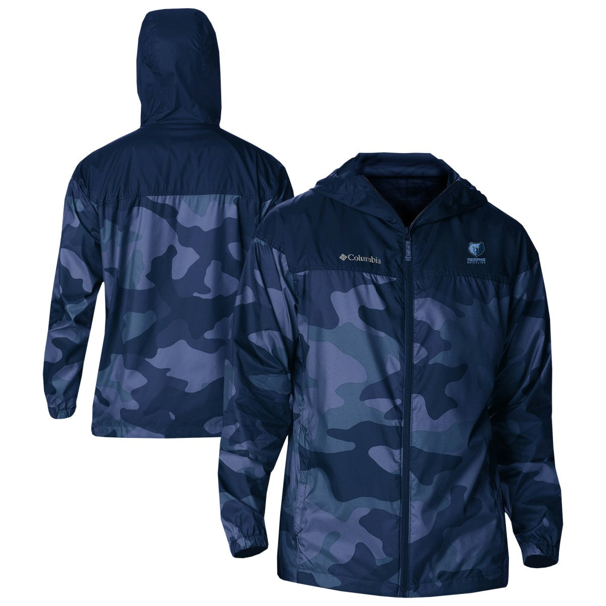 Memphis Grizzlies Flash Challenger Windbreaker Jacket - Navy | Columbia outlet