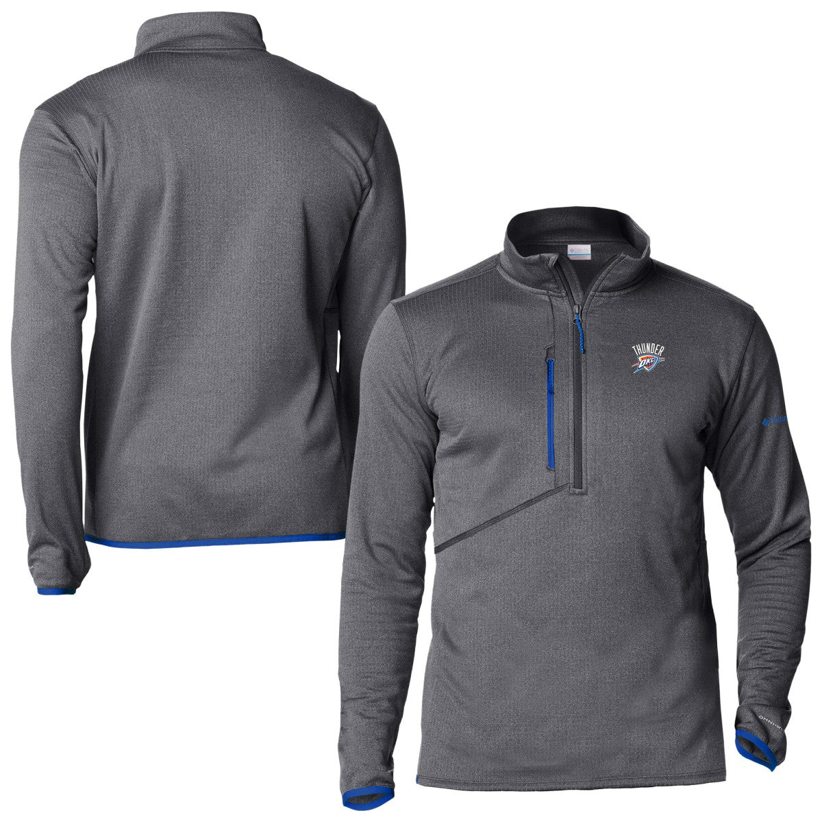 Oklahoma City Thunder Park View Fleece Half-Zip Top - Blue | Columbia shop